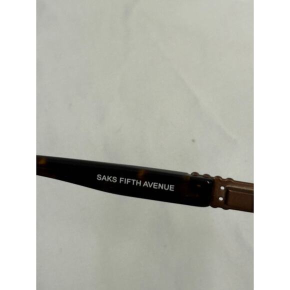 VTG Saks Fifth Avenue Sunglasses S5A 34/S 086 RJ Tortoise Rhinestone 58-17 GS